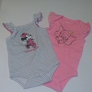 Disney onesies. Bundle of two.